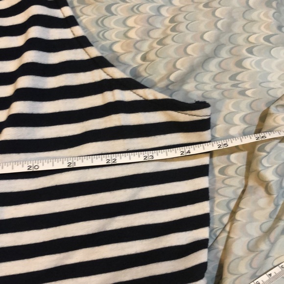 Lane Bryant/ Size 26/ Navy & White Striped Swing Dress with matching Navy Shrug - Picture 14 of 16